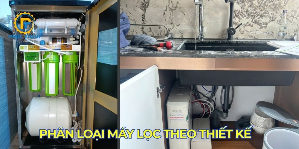 Phân loại các loại máy lọc theo thiết kế 