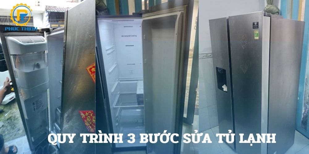 Quy trình sửa tủ lạnh chuyên nghiệp với 3 bước
