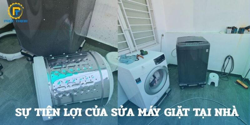 Sự tiện lợi của hình thức sửa máy giặt tại nhà