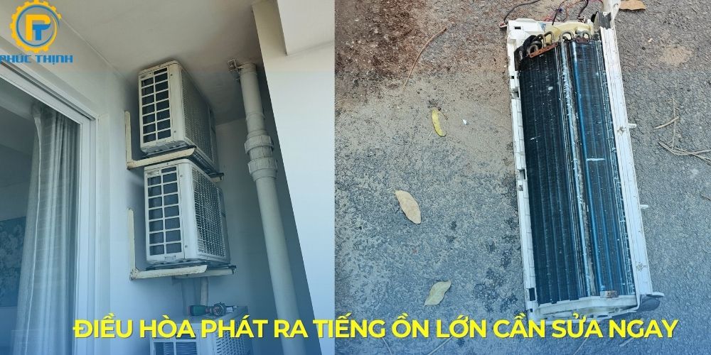 Thiết bị phát ra tiếng ồn lớn là dấu hiệu cần gọi thợ sửa điều hòa