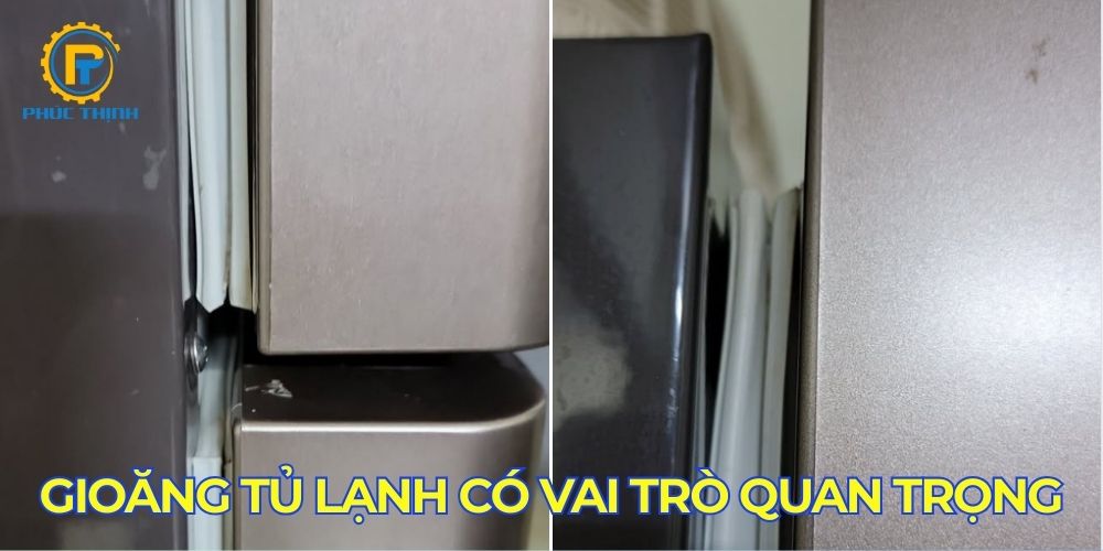 Gioăng tủ lạnh là bộ phận quan trọng, giúp duy trì nhiệt độ