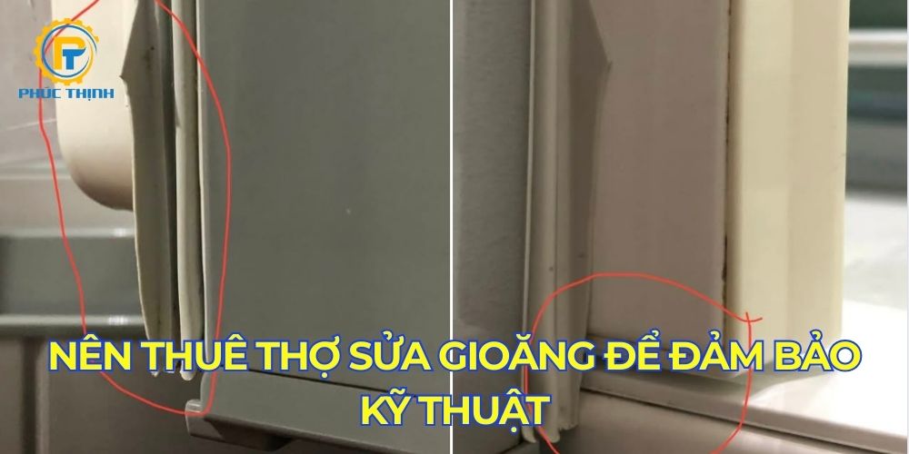 Nên thuê thợ thay gioăng đối với dòng máy đời mới, cấu tạo phức tạp