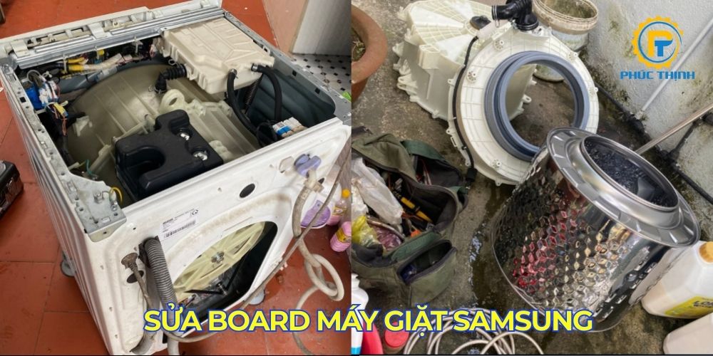 Sửa board máy giặt samsung là phương án để khắc phục lỗi báo chữ