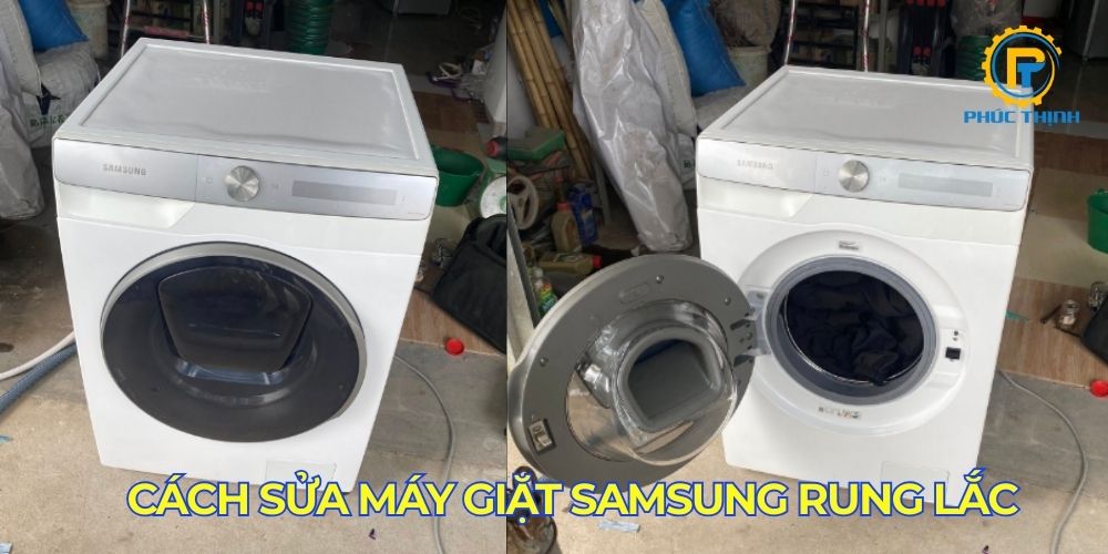 Cách sửa máy giặt samsung 10kg kêu lớn đơn giản là nên kê 